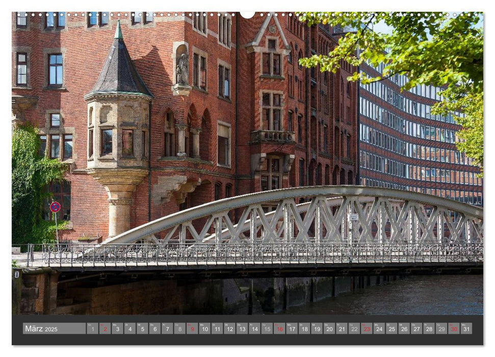 Hamburg. Stadt der Brücken (CALVENDO Premium Wandkalender 2025)