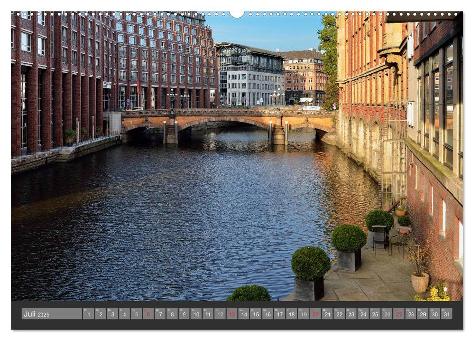 Hamburg. Stadt der Brücken (CALVENDO Premium Wandkalender 2025)