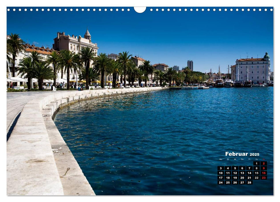 Kroatien - Split und die dalmatinische Küste (CALVENDO Wandkalender 2025)