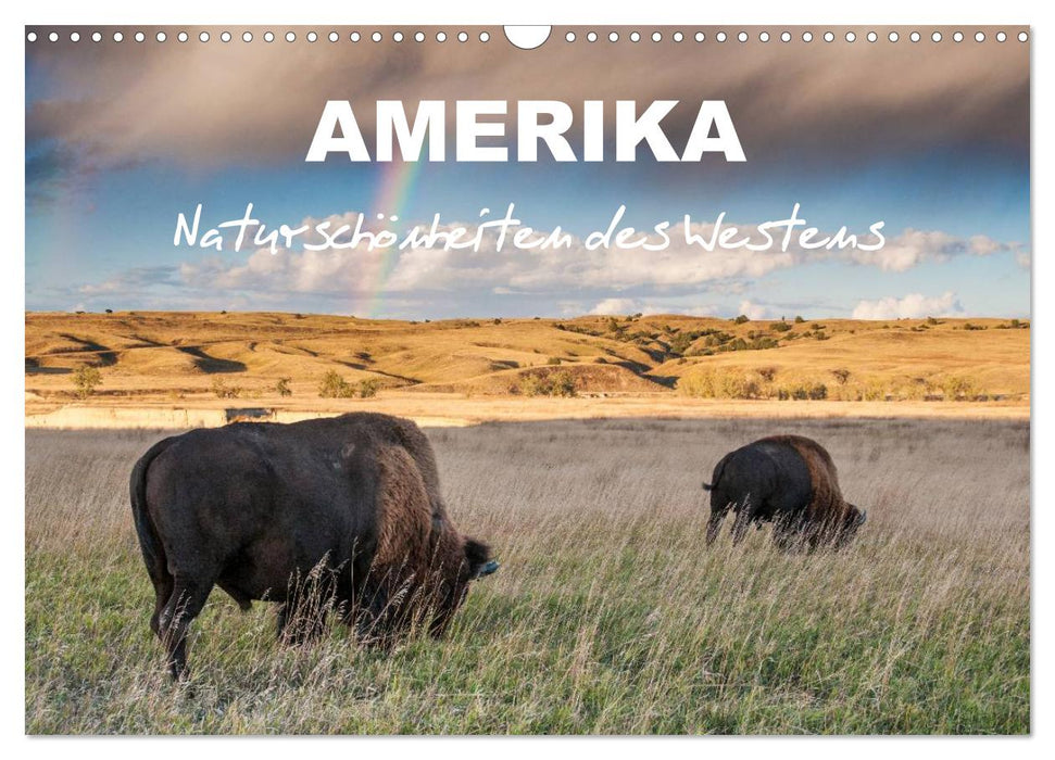 Amerika - Naturschönheiten des Westens (CALVENDO Wandkalender 2025)