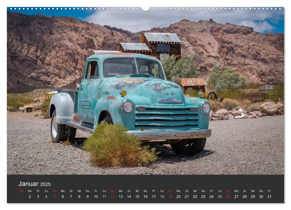 Vergessene Zeitzeugen entlang der Route 66 (CALVENDO Premium Wandkalender 2025)