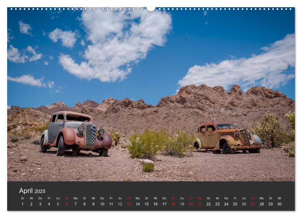 Vergessene Zeitzeugen entlang der Route 66 (CALVENDO Premium Wandkalender 2025)