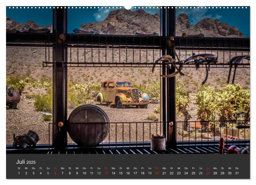 Vergessene Zeitzeugen entlang der Route 66 (CALVENDO Premium Wandkalender 2025)