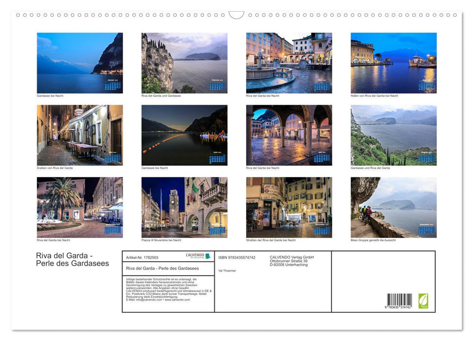 Riva del Garda - Perle des Gardasees (CALVENDO Wandkalender 2025)