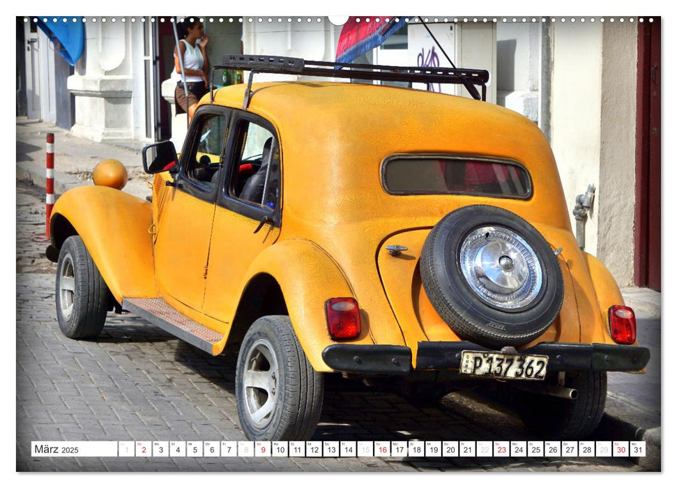 CITROEN - Eine Auto-Legende in Kuba (CALVENDO Premium Wandkalender 2025)