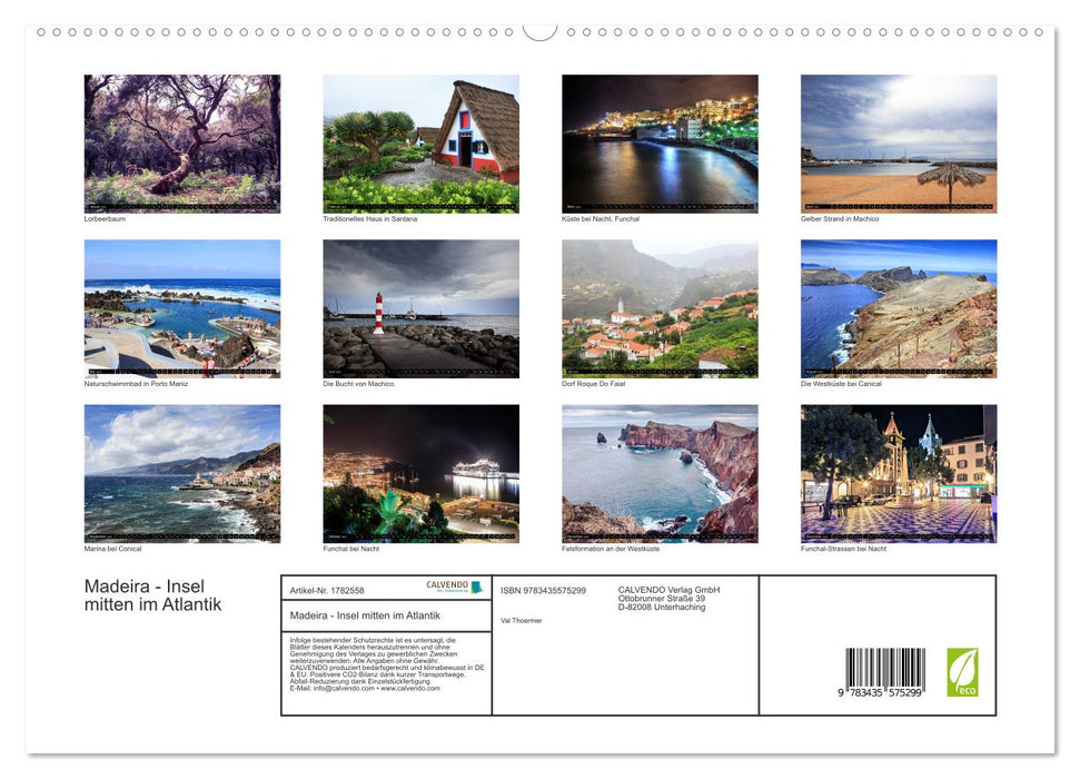 Madeira - Insel mitten im Atlantik (CALVENDO Premium Wandkalender 2025)