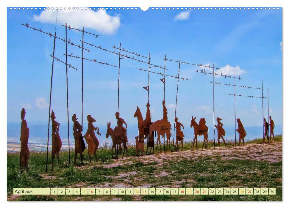 Jakobsweg - pilgern auf dem Camino de Santiago (CALVENDO Premium Wandkalender 2025)