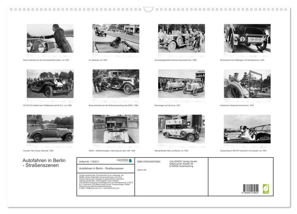 Autofahren in Berlin - Straßenszenen (CALVENDO Wandkalender 2025)