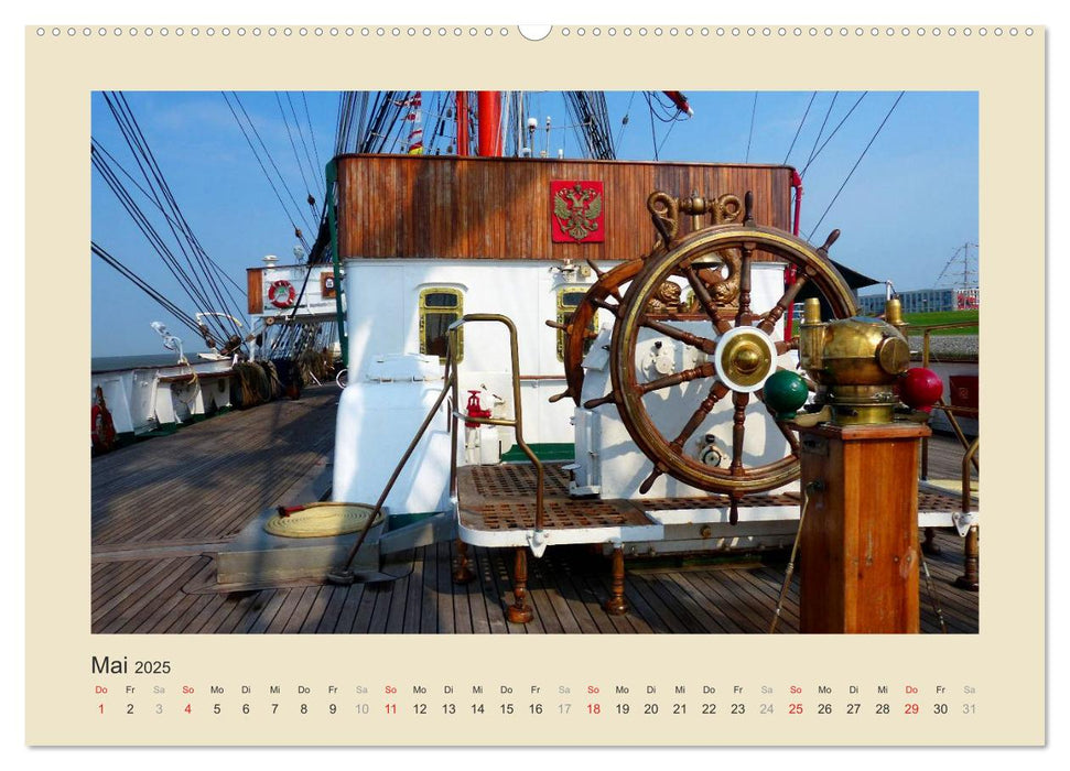 Auf große Fahrt, Kapitän (CALVENDO Premium Wandkalender 2025)