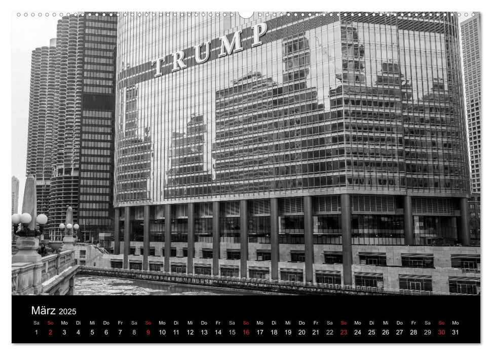 Icy Chicago (CALVENDO Premium Wandkalender 2025)