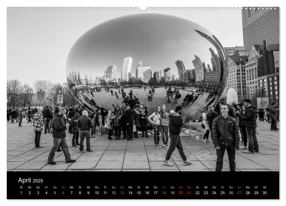 Icy Chicago (CALVENDO Premium Wandkalender 2025)