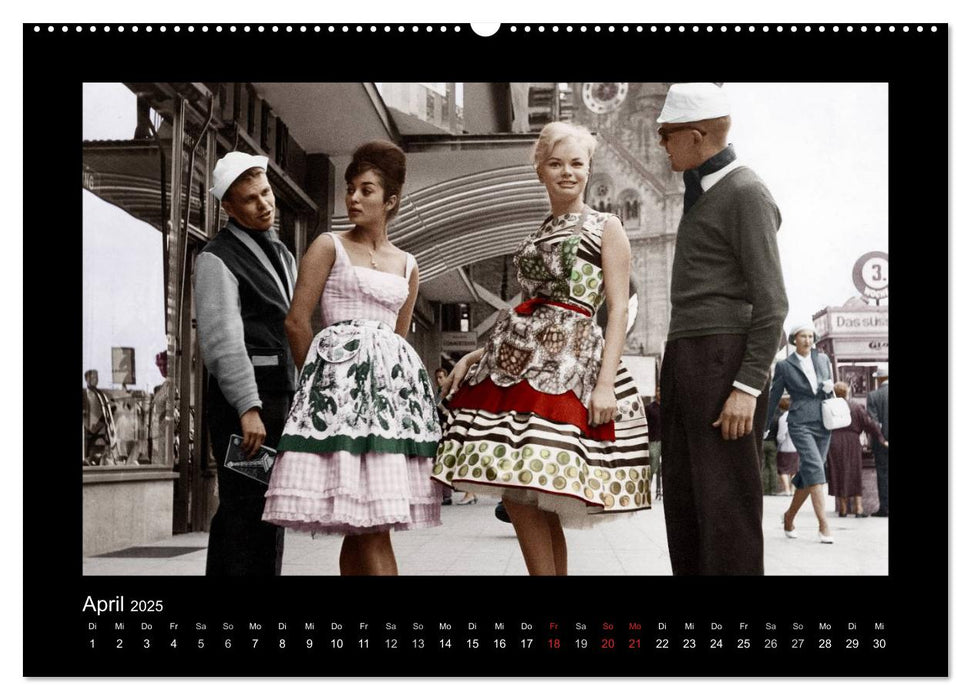 Reise durch die Fifties - Lifestyle einer Epoche (CALVENDO Wandkalender 2025)