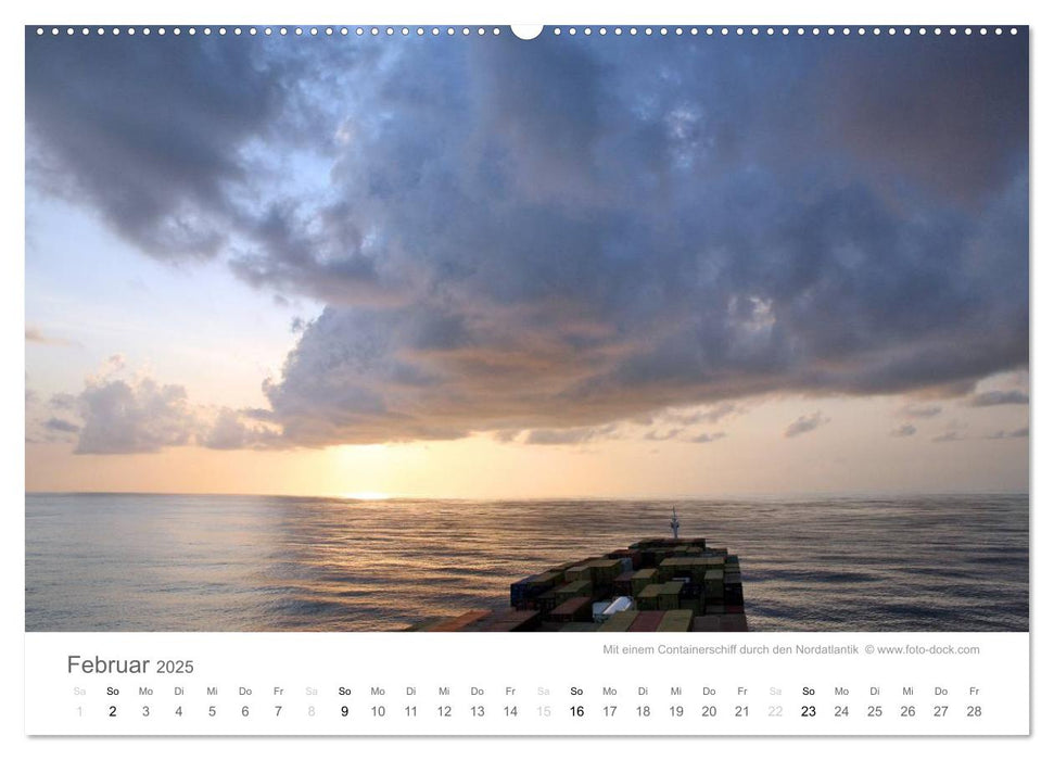 Faszination Schifffahrt - Meere und Hafenstädte (CALVENDO Premium Wandkalender 2025)