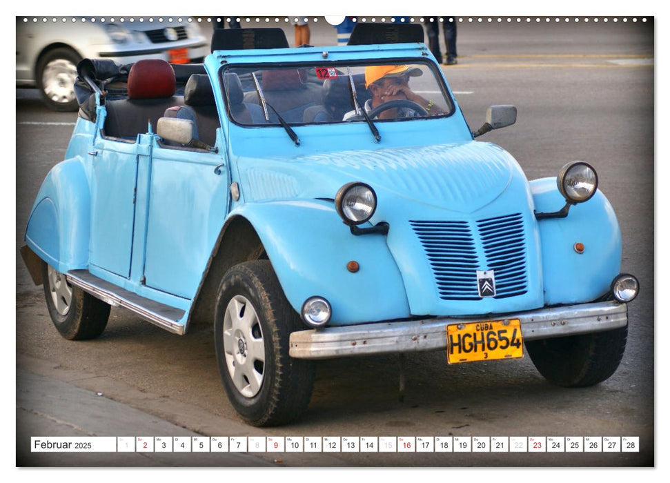 CITROEN - Eine Auto-Legende in Kuba (CALVENDO Wandkalender 2025)