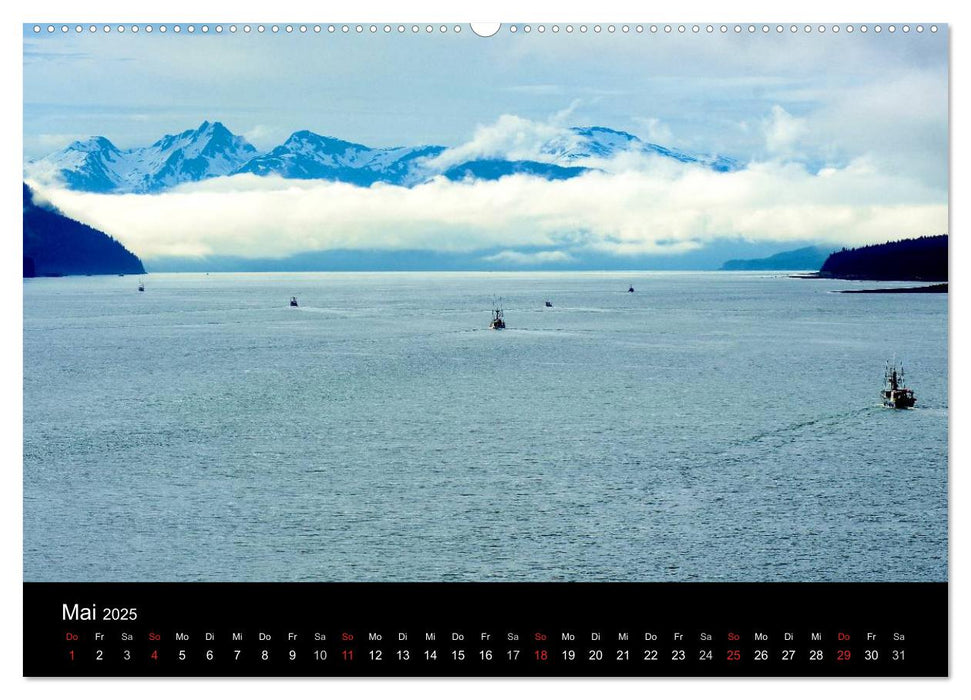 Die Inside Passage - Auf dem Seeweg von Anchorage nach Vancouver (CALVENDO Premium Wandkalender 2025)