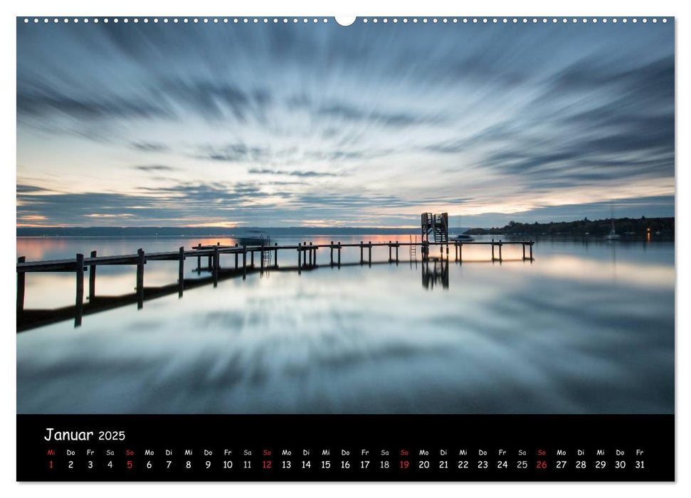 silent minutes - Lichtstimmungen im 5-Seen-Land (CALVENDO Wandkalender 2025)