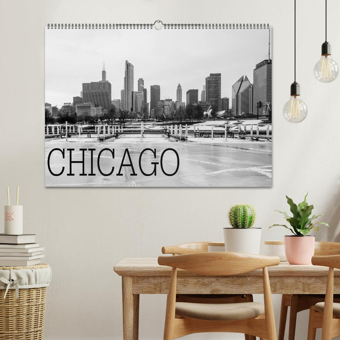 Icy Chicago (CALVENDO Wandkalender 2025)