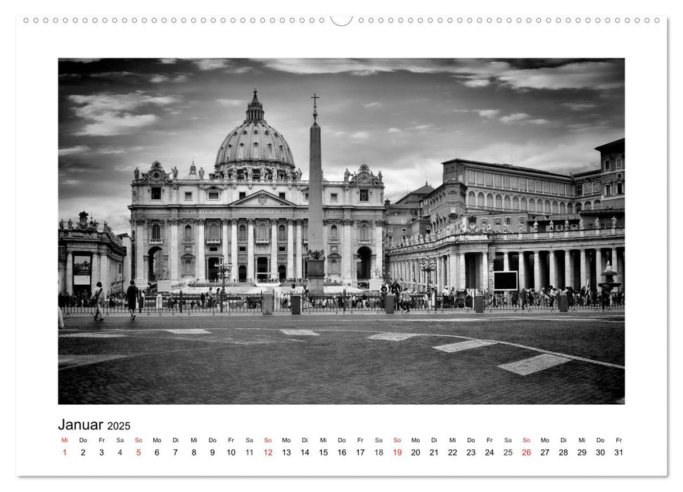 ROM Monochrom (CALVENDO Premium Wandkalender 2025)