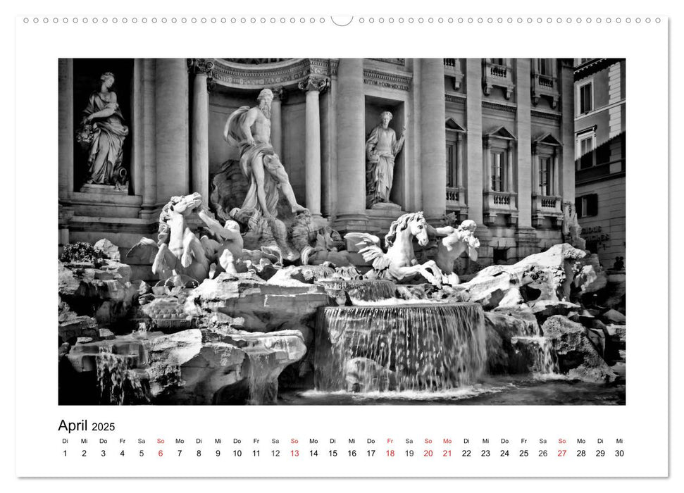 ROM Monochrom (CALVENDO Premium Wandkalender 2025)