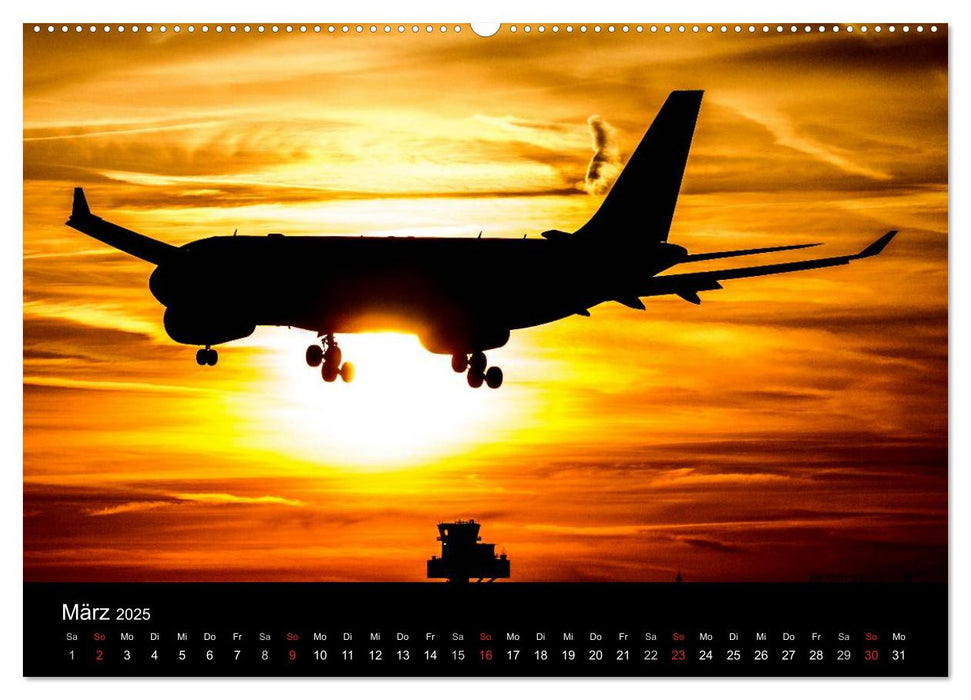 Schönheit der Flugzeuge (CALVENDO Premium Wandkalender 2025)