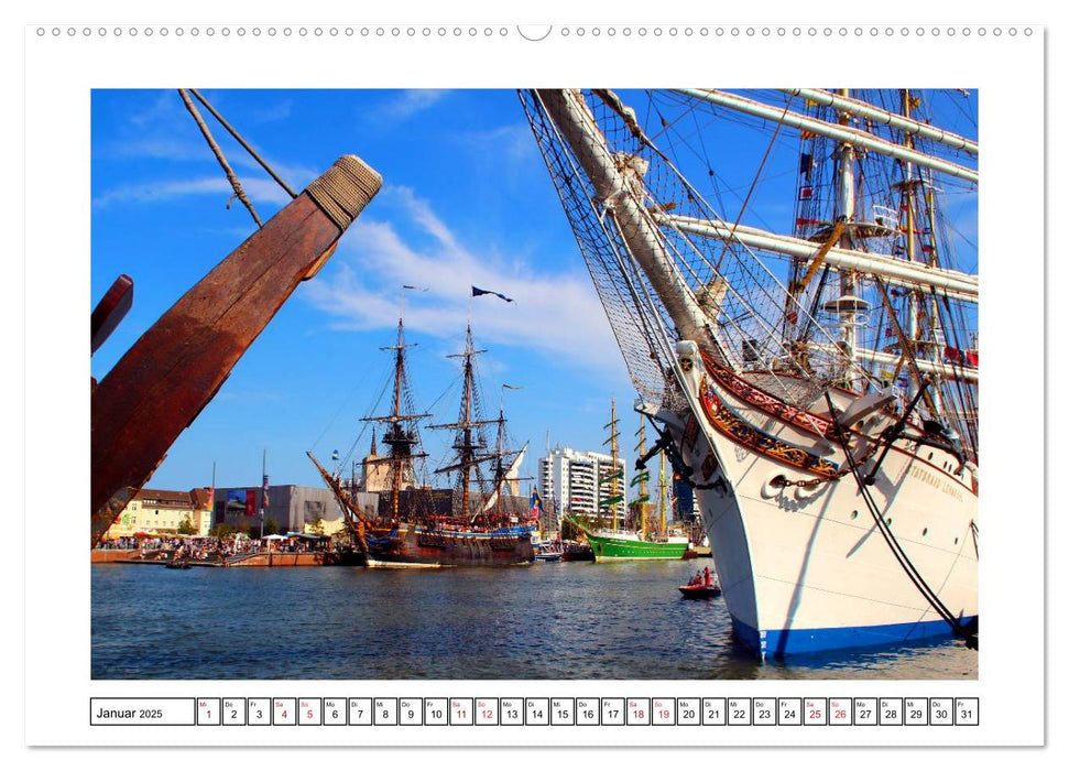 Windjammer - Bremerhaven (CALVENDO Premium Wandkalender 2025)