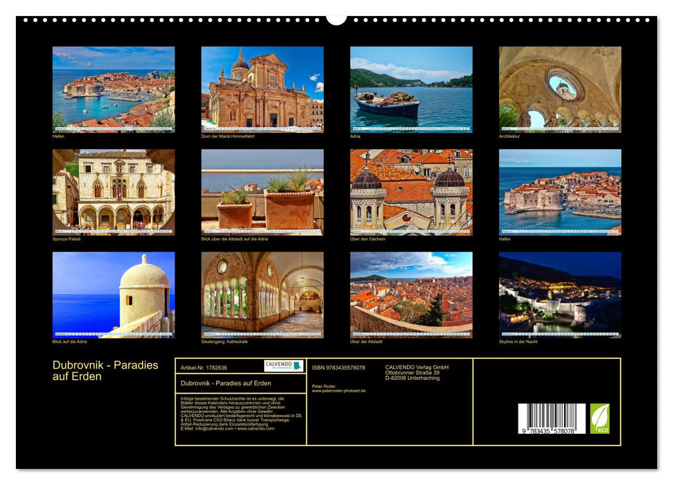 Dubrovnik - Paradies auf Erden (CALVENDO Premium Wandkalender 2025)