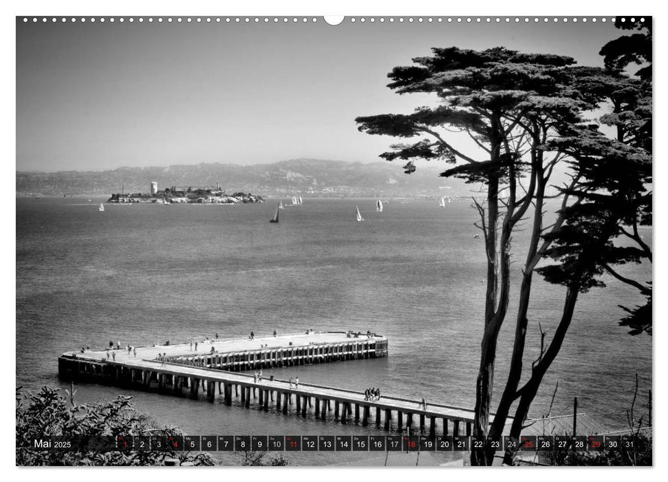 SAN FRANCISCO Monochrome Ansichten (CALVENDO Premium Wandkalender 2025)