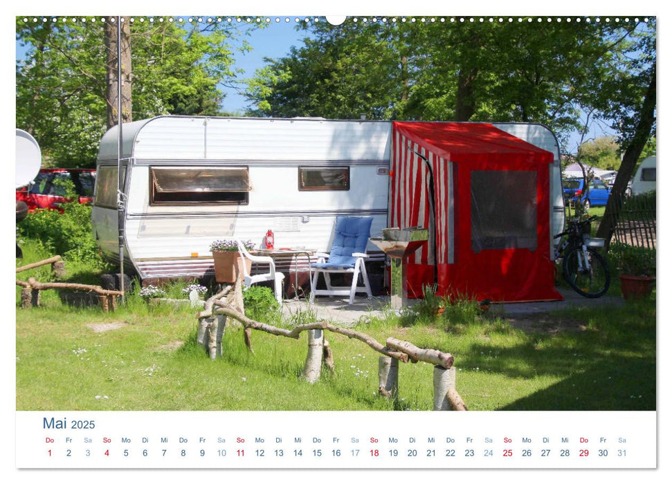 Freiheit auf Reisen 2025. Impressionen vom Camping und Zelten (CALVENDO Premium Wandkalender 2025)