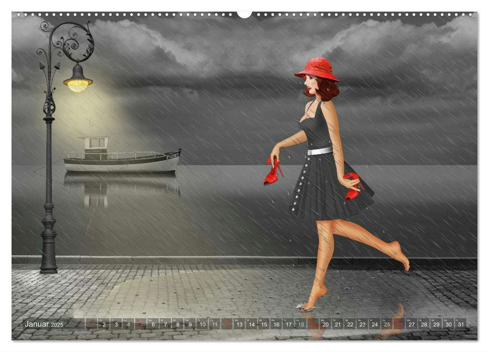 Girls ... Girls ... Girls by Mausopardia (CALVENDO Wandkalender 2025)