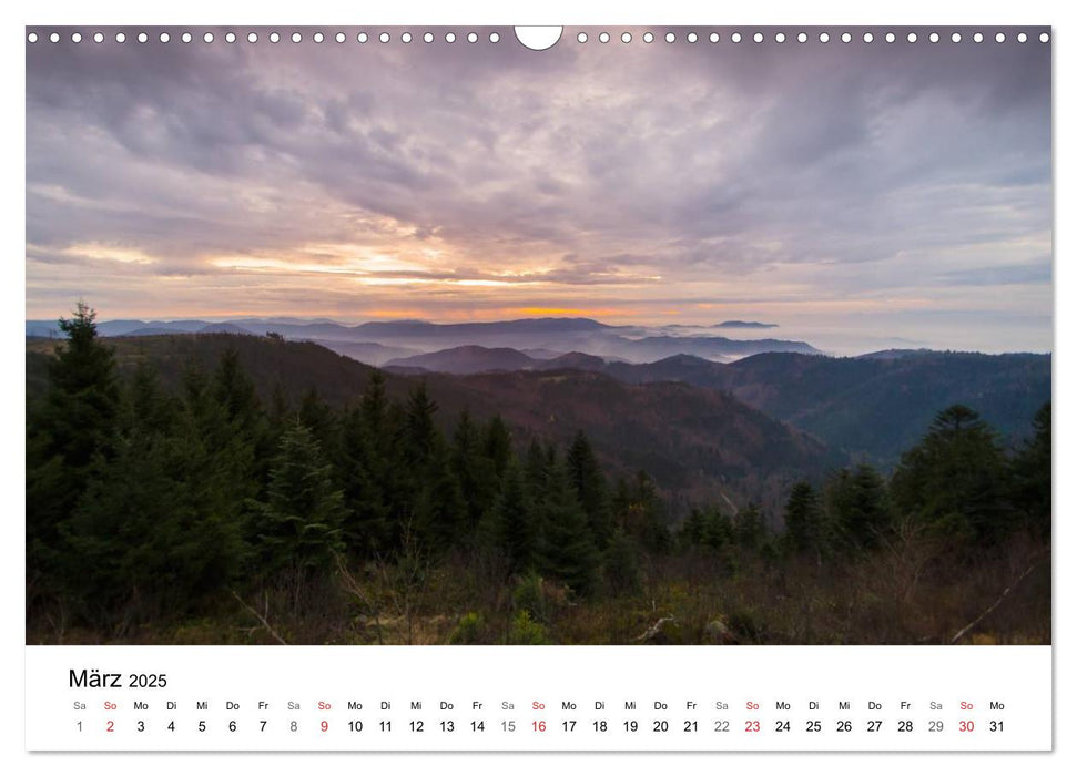 Naturerlebnis Nordschwarzwald (CALVENDO Wandkalender 2025)