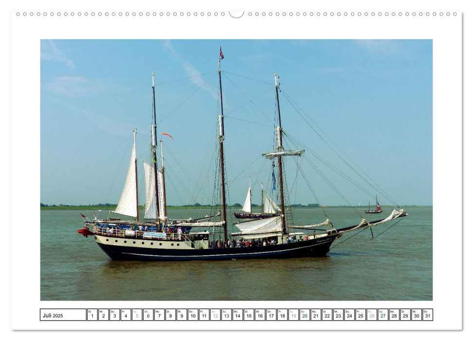 Segelspektakel in Bremerhaven. Die Sail (CALVENDO Premium Wandkalender 2025)