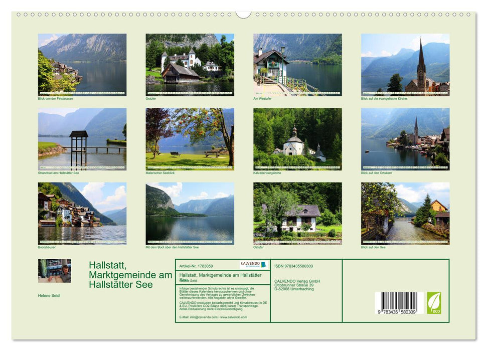 Hallstatt, Marktgemeinde am Hallstätter See (CALVENDO Premium Wandkalender 2025)