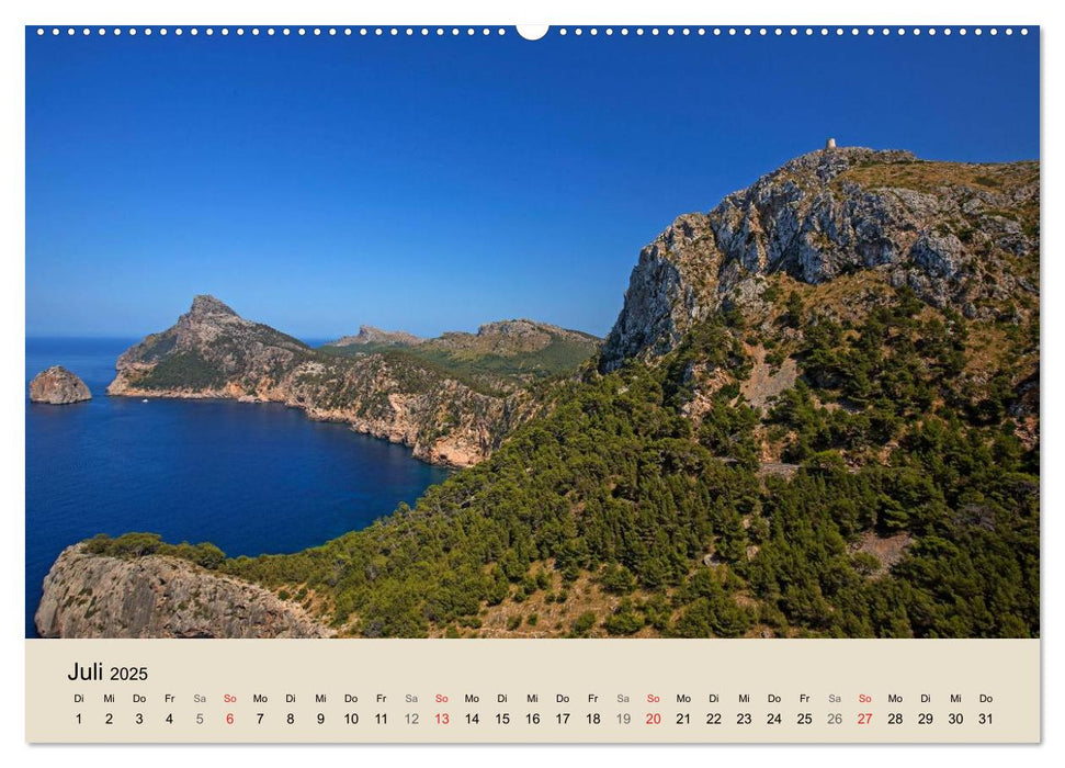 Mallorca - Traumhafte Balearen Insel (CALVENDO Premium Wandkalender 2025)