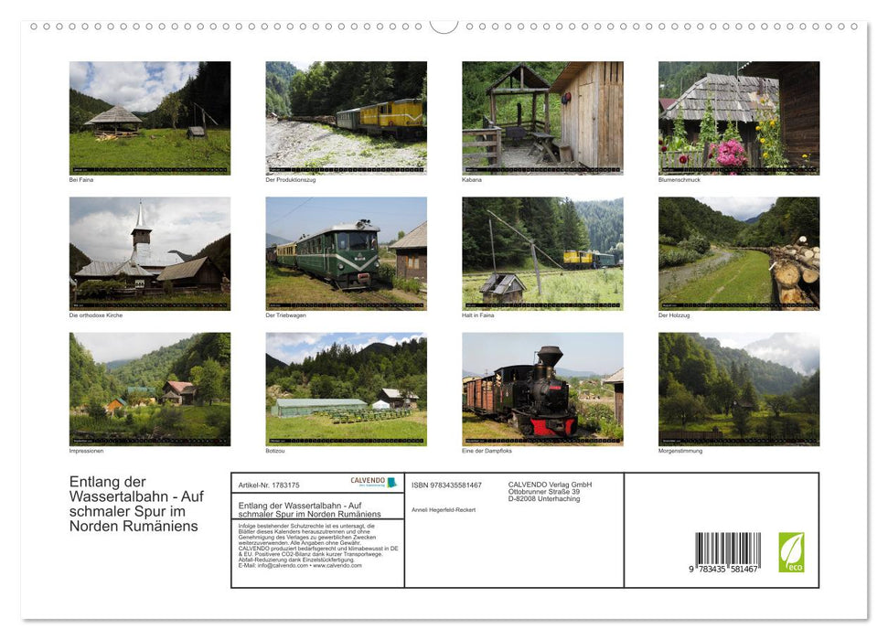 Entlang der Wassertalbahn - Auf schmaler Spur im Norden Rumäniens (CALVENDO Premium Wandkalender 2025)