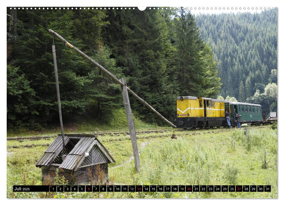 Entlang der Wassertalbahn - Auf schmaler Spur im Norden Rumäniens (CALVENDO Premium Wandkalender 2025)