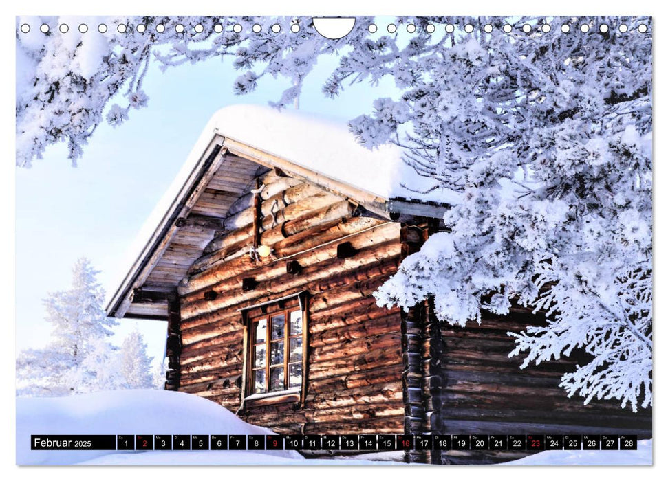 Wunderschönes Finnisch - Lappland (CALVENDO Wandkalender 2025)