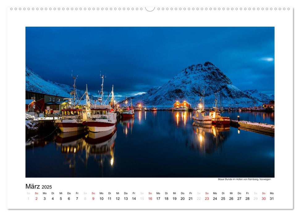 Magisches Nordland. Eine Reise in das Herz Skandinaviens (CALVENDO Wandkalender 2025)