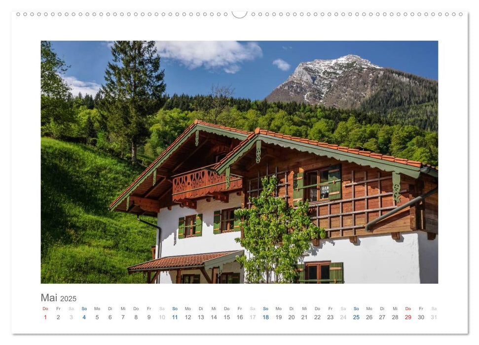 Berchtesgadener Alpen - Land von Watzmann und Königssee (CALVENDO Wandkalender 2025)