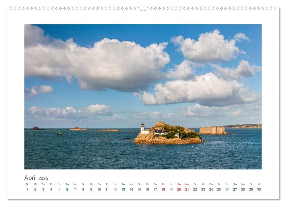 Bretagne - Zauber der Côte de Granit Rose (CALVENDO Premium Wandkalender 2025)