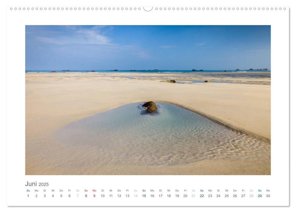 Bretagne - Zauber der Côte de Granit Rose (CALVENDO Premium Wandkalender 2025)