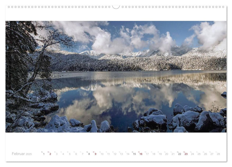 Unterwegs am Eibsee (CALVENDO Premium Wandkalender 2025)