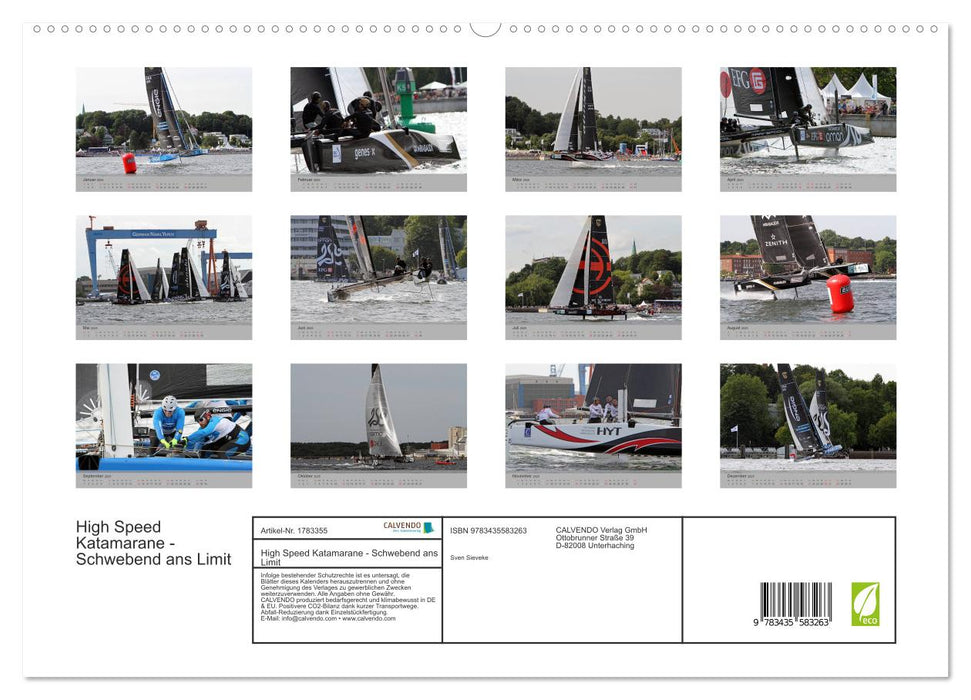 High Speed Katamarane - Schwebend ans Limit (CALVENDO Premium Wandkalender 2025)