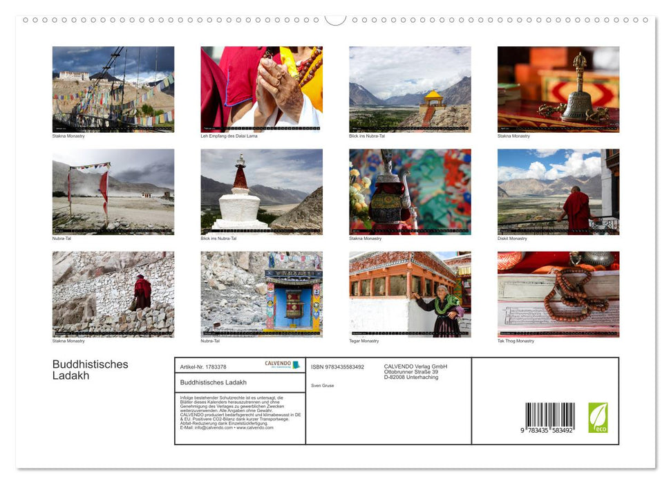 Buddhistisches Ladakh (CALVENDO Premium Wandkalender 2025)