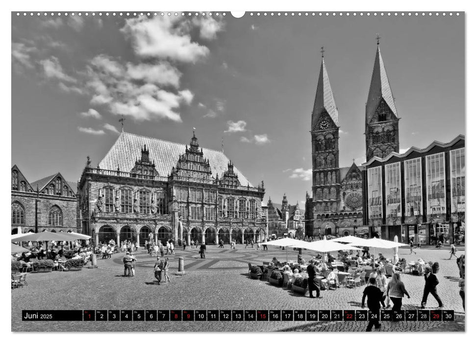 Historisches Bremen (CALVENDO Premium Wandkalender 2025)