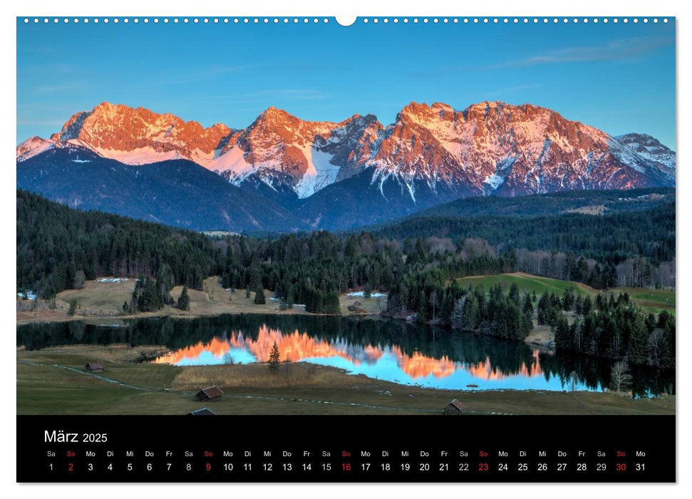 Licht über oberbayrischen Bergen und Seen (CALVENDO Wandkalender 2025)