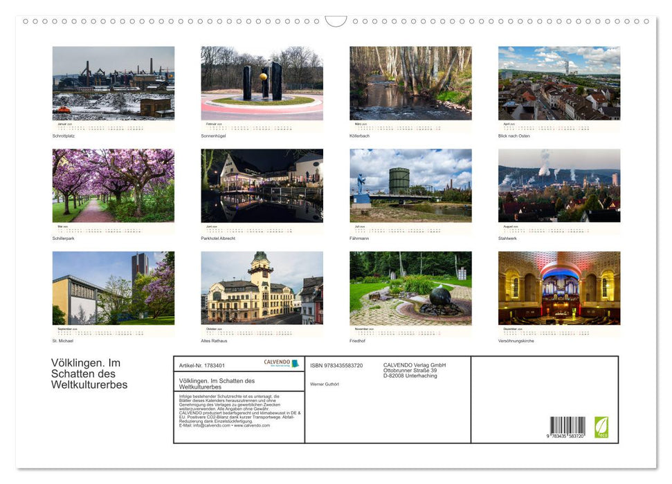 Völklingen. Im Schatten des Weltkulturerbes (CALVENDO Wandkalender 2025)