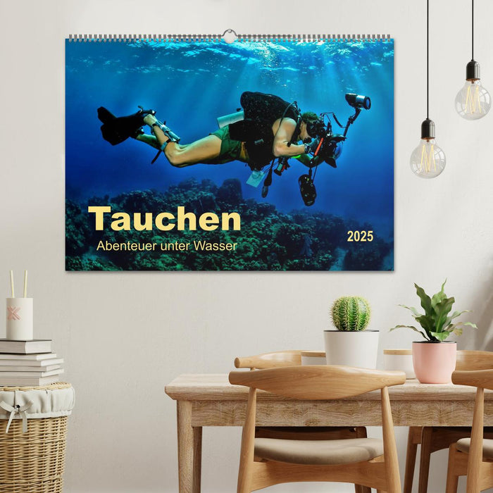 Tauchen - Abenteuer unter Wasser (CALVENDO Wandkalender 2025)