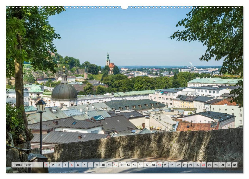 SALZBURG Blicke auf die Mozartstadt (CALVENDO Premium Wandkalender 2025)