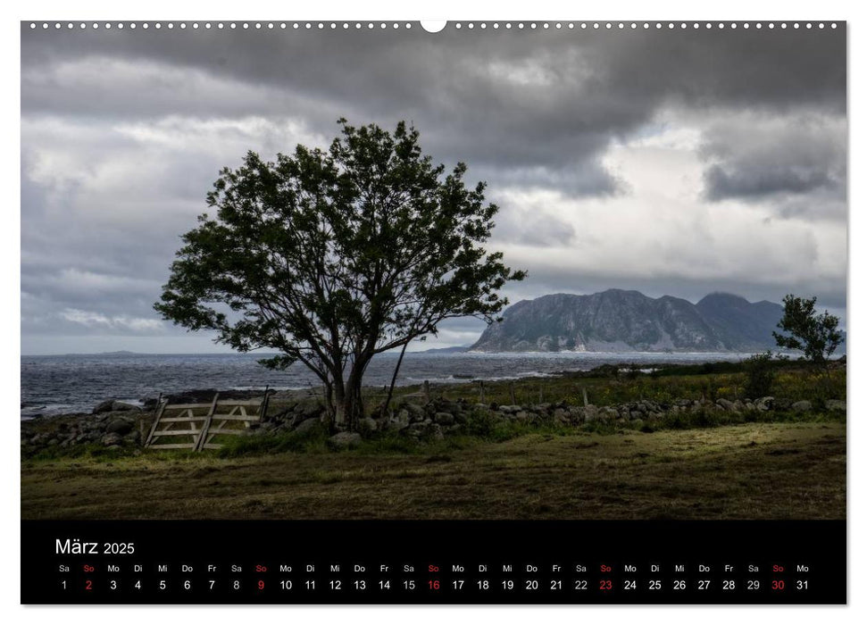 Norwegen - Vom Westen zum Süden (CALVENDO Wandkalender 2025)