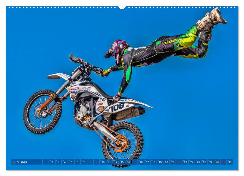 Motocross - mit vollem Risiko (CALVENDO Premium Wandkalender 2025)